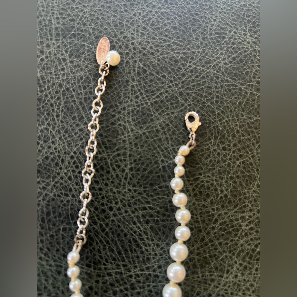 Talbots Necklace Pearls Faux White - Picture 8 of 11